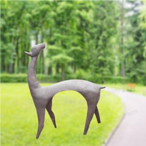 Wholesale Custom Bronze Deer Sculpture Abstract Deer Statues Metal Deer Sculpture