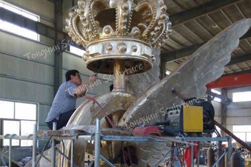 Bronze Crown Sculpture