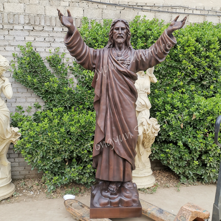 Metal Jesus Statue Life Size Religious Church Outdoor Garden Metal Bronze Jesus Statues Sculpture