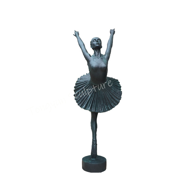 High Quality Dancing Girl Statue Home Decor Ballet Dancer Statue Custom Metal Ballet Dancer Sculpture