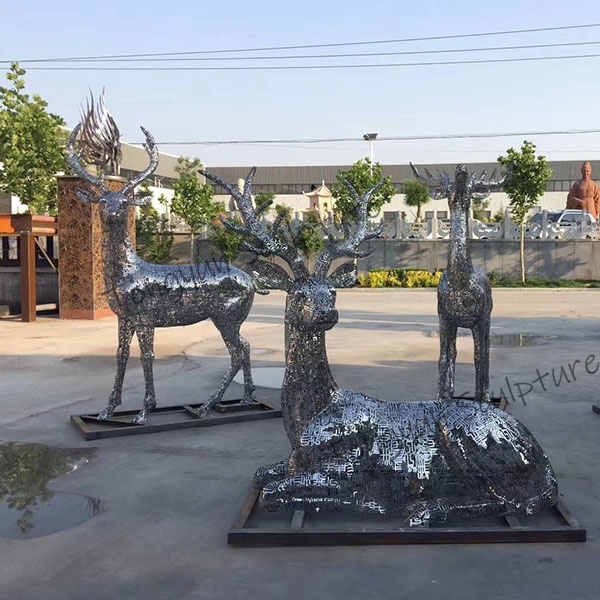 Large Animal 316 Outdoor Garden Stainless Steel Animals Sculpture Outdoor Playground Animal Sculpture