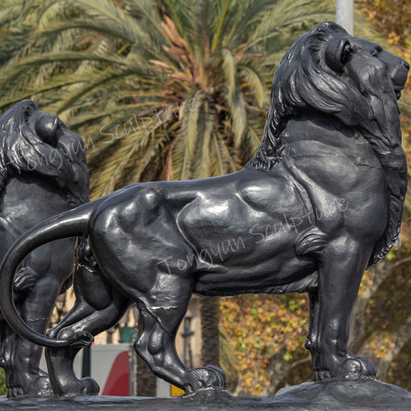 Garden Decorative Large Outdoor Lion Statue Metal Animal Sculpture Life Size Bronze Lion Statue
