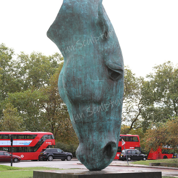 Large Outdoor Garden Modern Metal art Bronze Horse Head Sculpture Statue