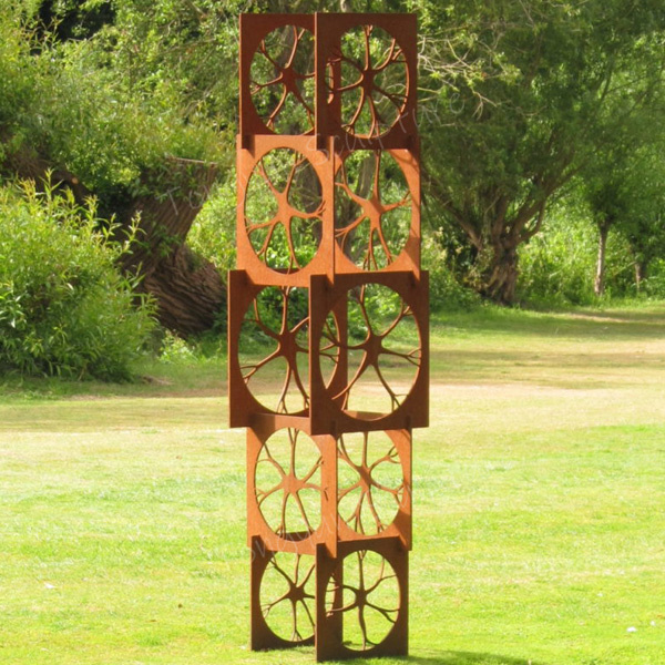 Large Abstract Corten Steel Sculpture Outdoor Decor for Sale