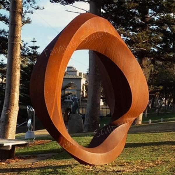 Outdoor Garden Decor Corten Steel Metal Sculpture