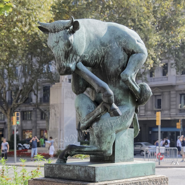 Outdoor Park High Quality Large Bronze Bull-thinker Modern Art Statue Sculpture for Sale