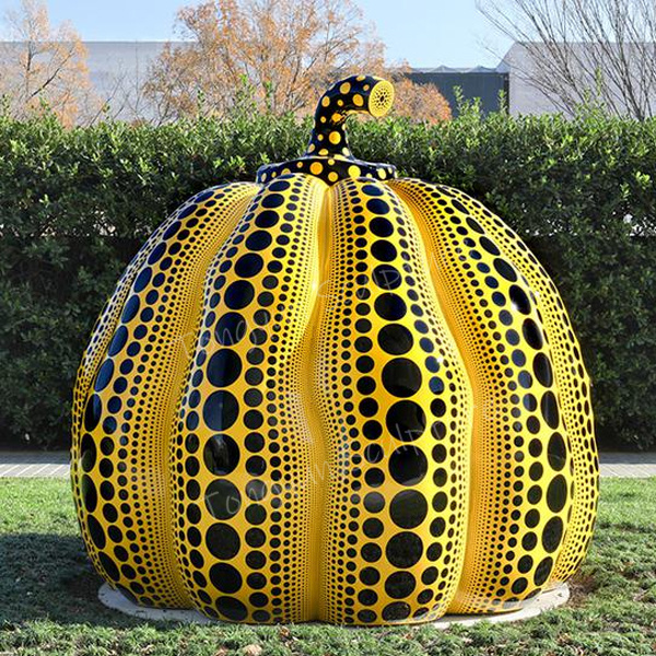 Modern Outdoor Large Art Decorative Stainless Steel Pumpkin Sculpture