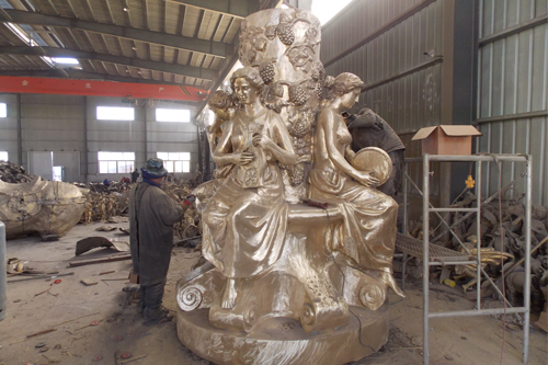 The Goddess of Four Seasons Bronze Statues