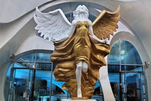 5m Fiberglass Steel Angel Sculpture