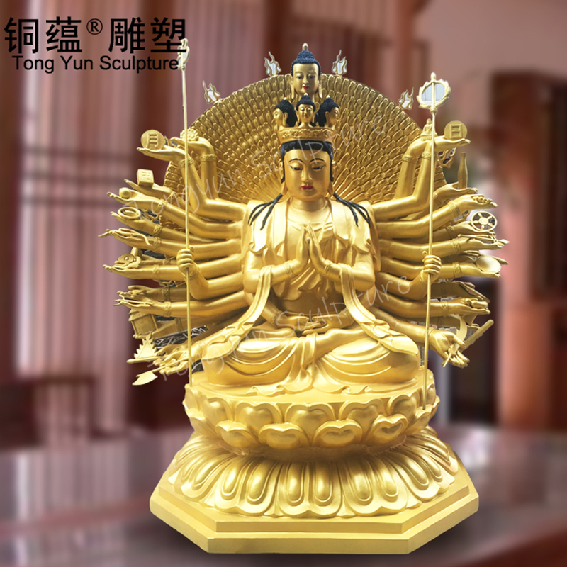 Popular Design Buddha Sculpture Bronze Thousand-handed Avalokitesvara Statue