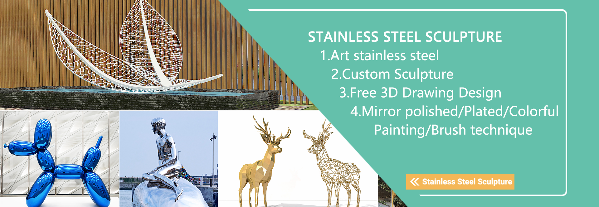 stainlss steel sculpture
