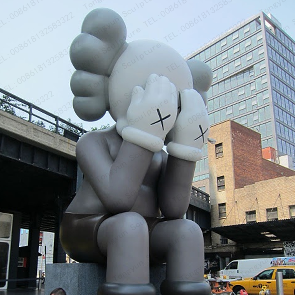 Customized Modern Large Abstract Arts Resin Bear Statue Fiberglass Sculpture