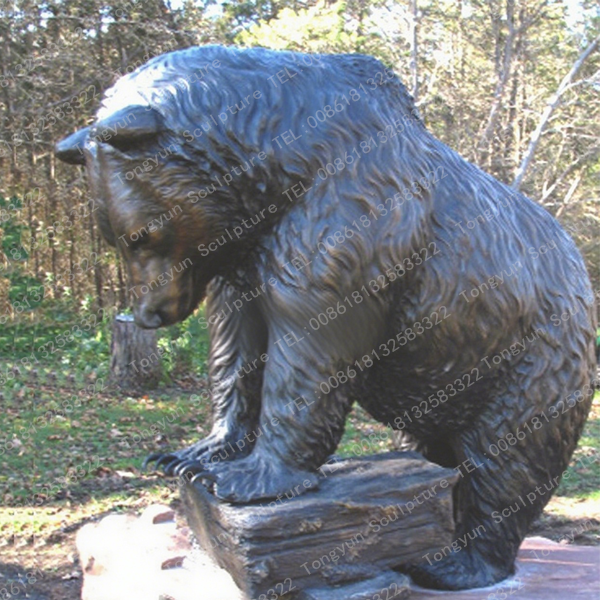 Life Size Bronze Bear Statue