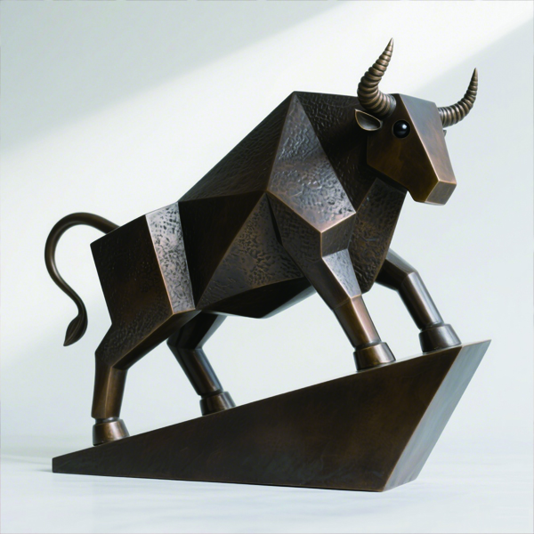 Geometric Bronze Bull Sculpture Original Factory.jpg Geometric Bronze Bull Sculpture Original Factory.jpg