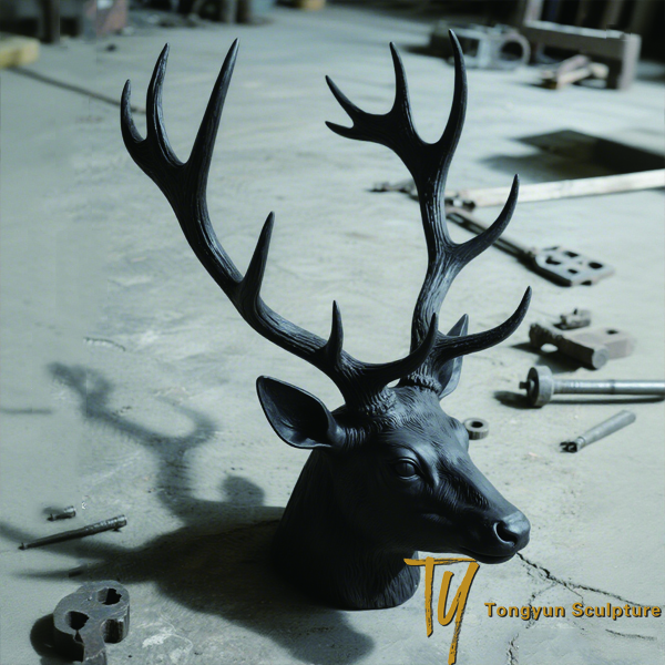Bronze deer head statues animal head sculpture indoor decorative statue.jpg Bronze deer head statues animal head sculpture indoor decorative statue.jpg