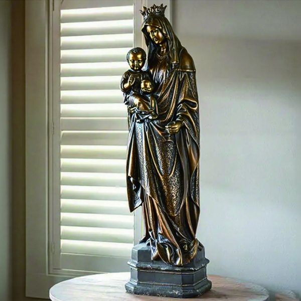 Indoor outdoor Bronze Religious Virgin Mary Statues cutom Factory.jpg Indoor outdoor Bronze Religious Virgin Mary Statues cutom Factory.jpg