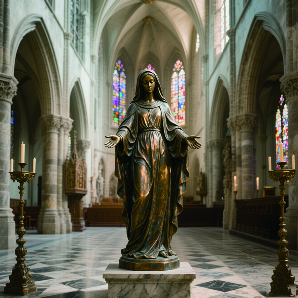 Church Bronze Indoor Sculpture The Statue of Our Lady of Fatima Supplier.jpg Church Bronze Indoor Sculpture The Statue of Our Lady of Fatima Supplier.jpg