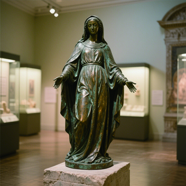 Indoor outdoor Bronze Religious Statue of Our Lady cutom Factory.jpg Indoor outdoor Bronze Religious Statue of Our Lady cutom Factory.jpg