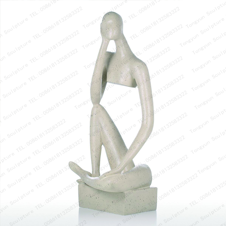 Thinking Person Resin Sculpture Modern Indoor Decor Statues-1.jpg