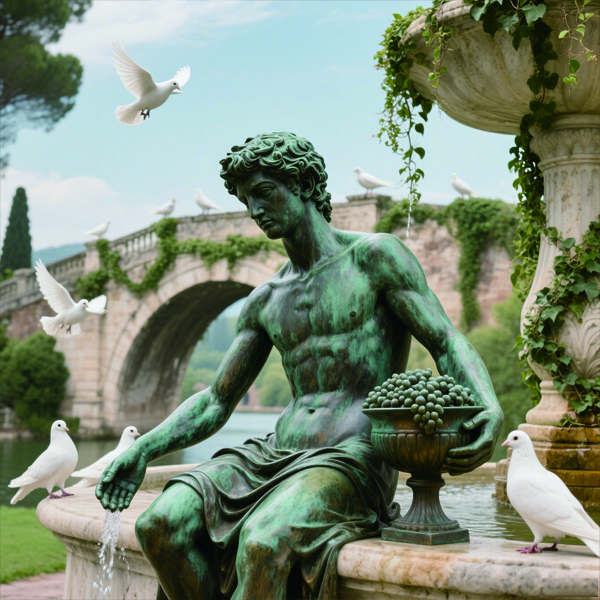 Bronze Antique Greek Life Size figure David.jpg Bronze Antique Greek Life Size figure David.jpg