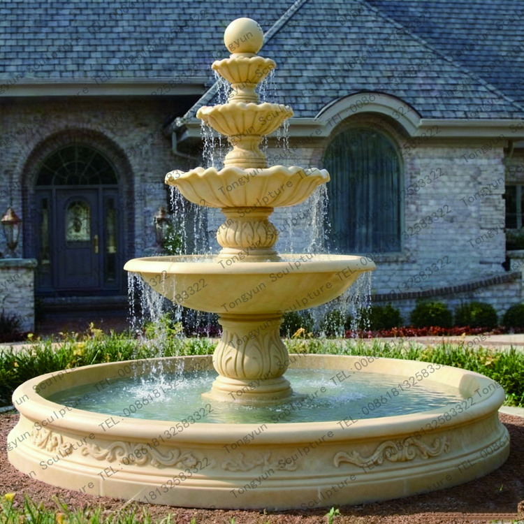 Natural Marble Fountain with Base for Home Decor Statue Maker.jpg Natural Marble Fountain with Base for Home Decor Statue Maker.jpg