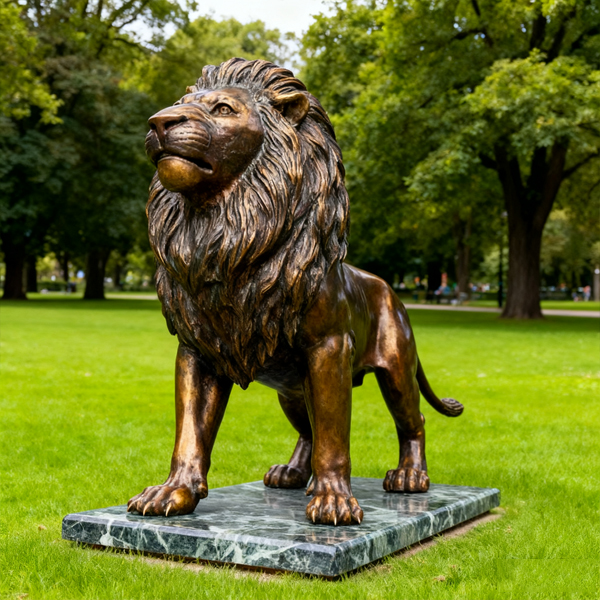 Life size bronze lion statue for outdoor garden sculpture.jpg Life size bronze lion statue for outdoor garden sculpture.jpg
