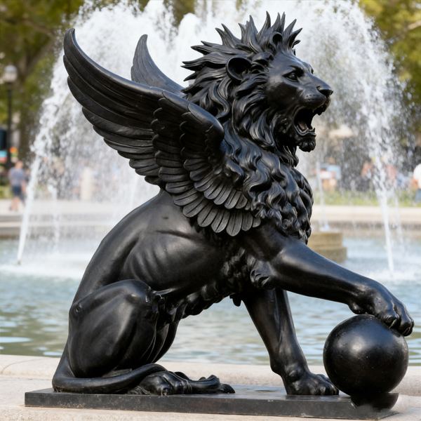 Life size bronze lion statue for outdoor garden sculpture.jpg Life size bronze lion statue for outdoor garden sculpture.jpg