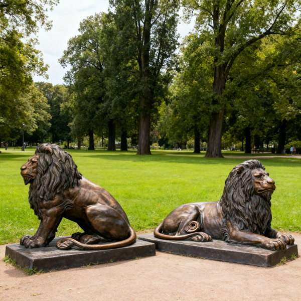 Life size bronze lion statue for outdoor garden sculpture.jpg Life size bronze lion statue for outdoor garden sculpture.jpg