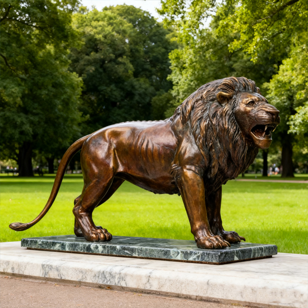 Antique bronze lion metal outdoor sculpture.jpg Antique bronze lion metal outdoor sculpture.jpg