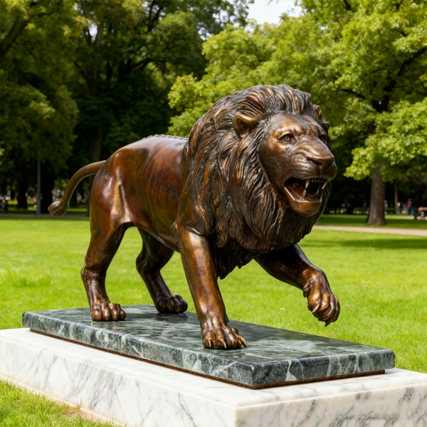 Outdoor Life size bronze lion metal sculpture.jpg Outdoor Life size bronze lion metal sculpture.jpg