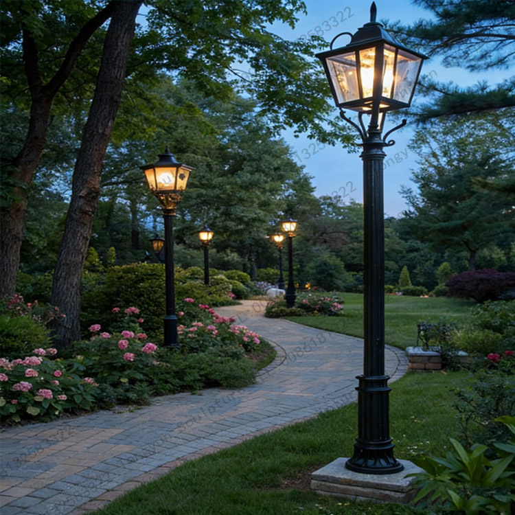 Outside Estate Backyard Bronze Light Street Lantern Post Lights With Long Lamp-post.jpg Outside Estate Backyard Bronze Light Street Lantern Post Lights With Long Lamp-post.jpg
