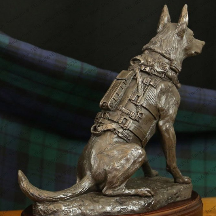 Custom Made Life Size German Shepherd Garden Statue Bronze Dog Memorial Statue for Sale.jpg